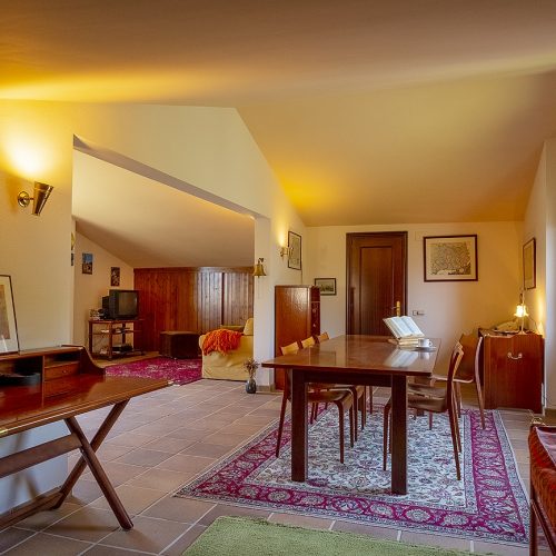 Chalet Alpino Can Mandena en Vallfogona del Ripollés. Barcelona. AL de estar